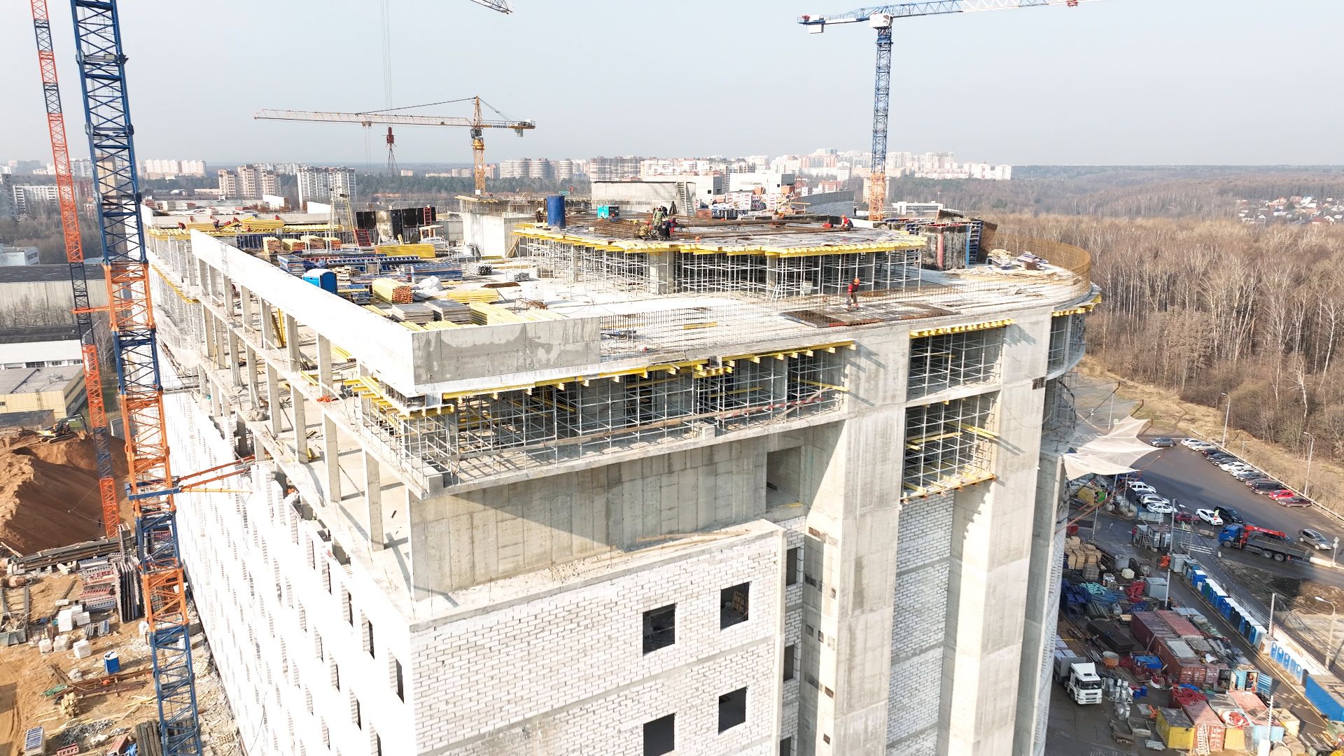 больница, красногорск, дети,видео с коптера,