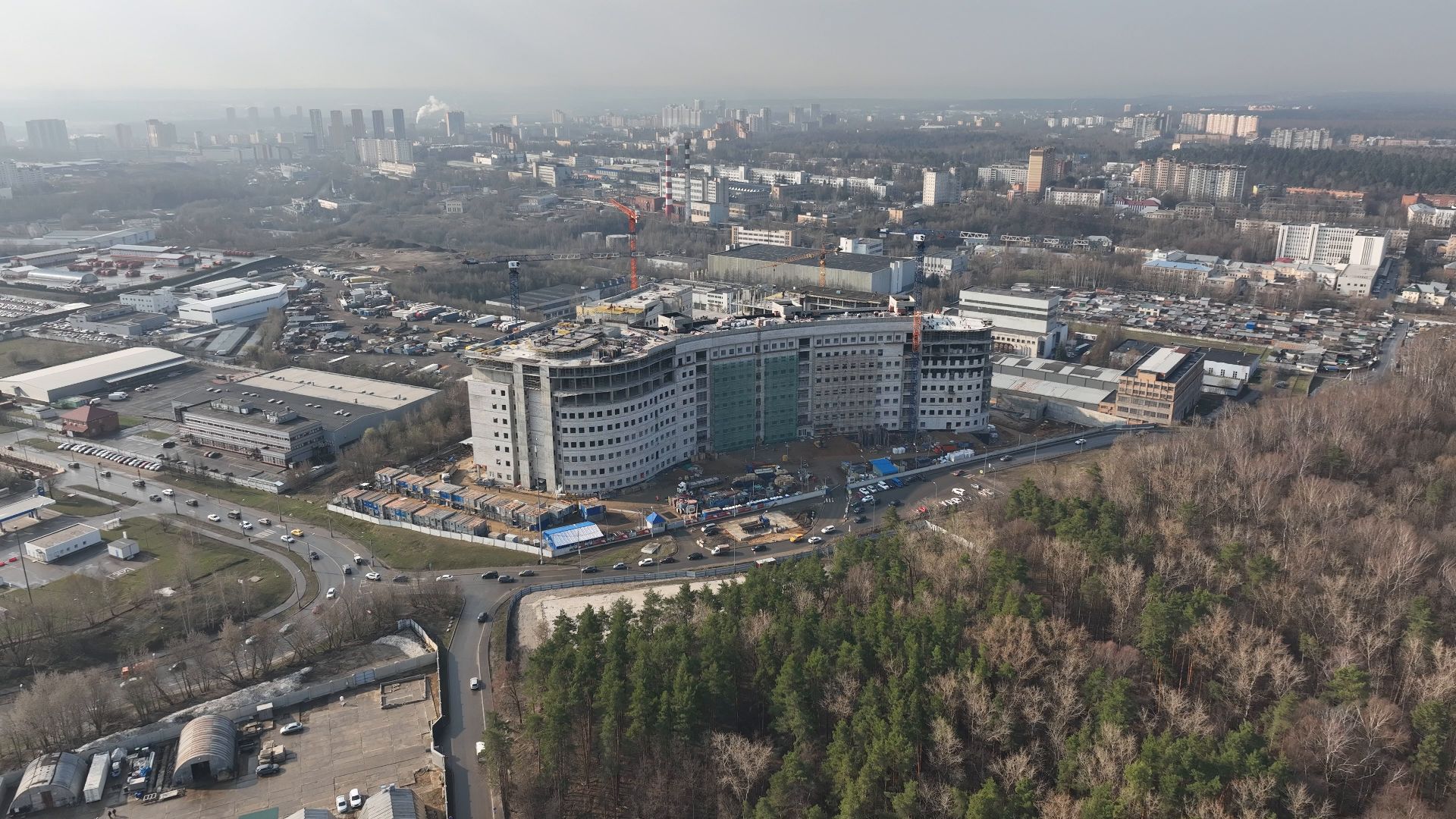 больница, красногорск, дети,видео с коптера,