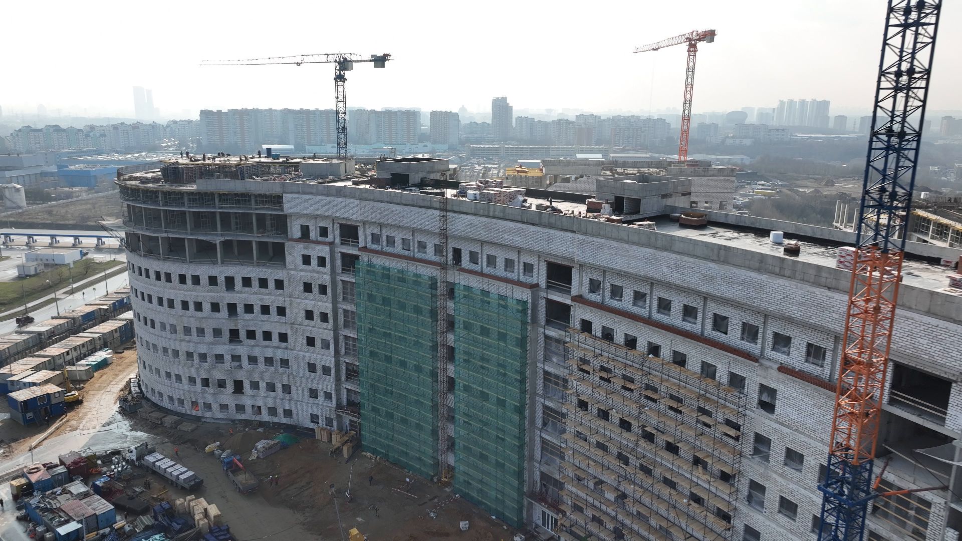 больница, красногорск, дети,видео с коптера,