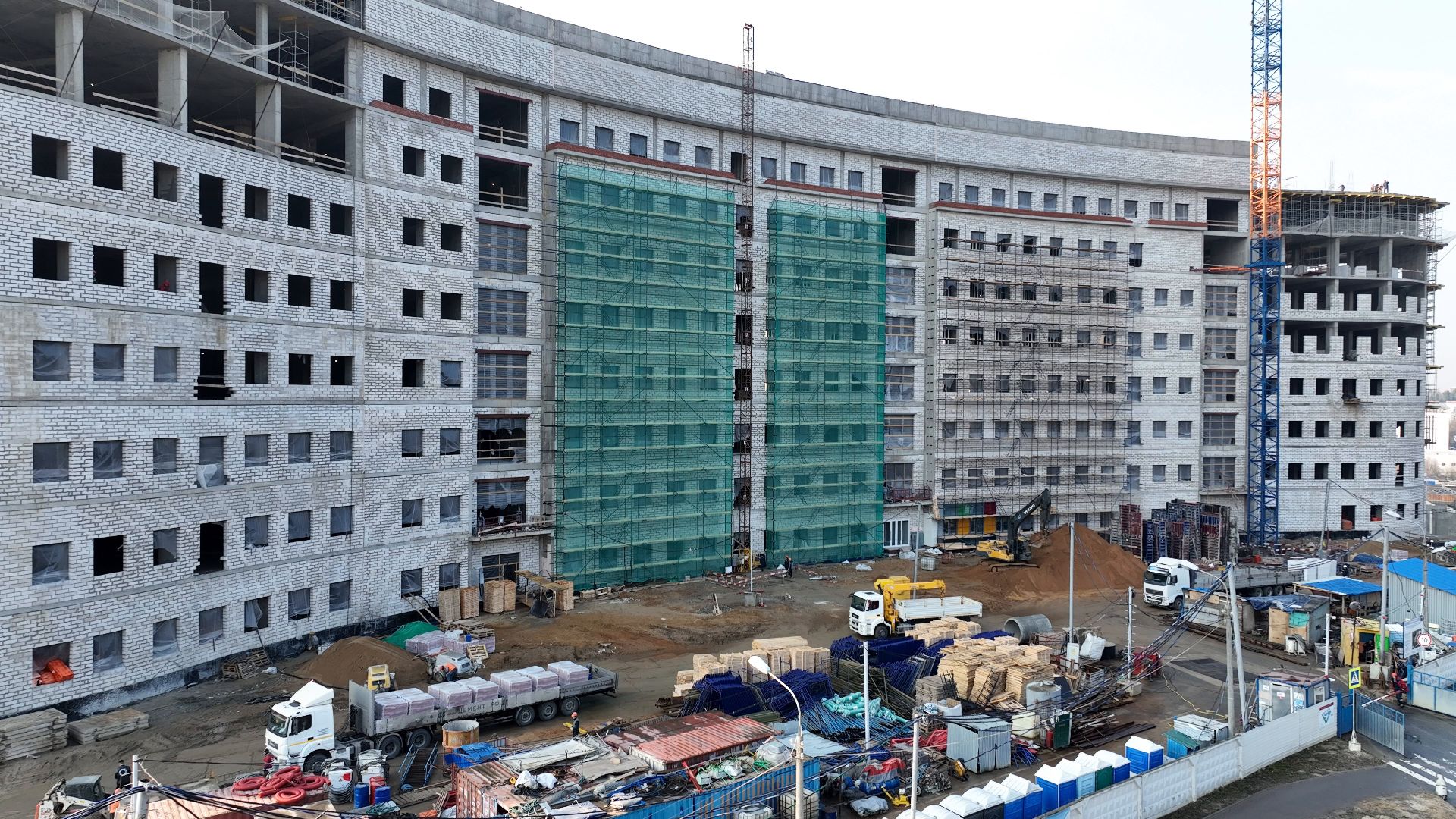 больница, красногорск, дети,видео с коптера,