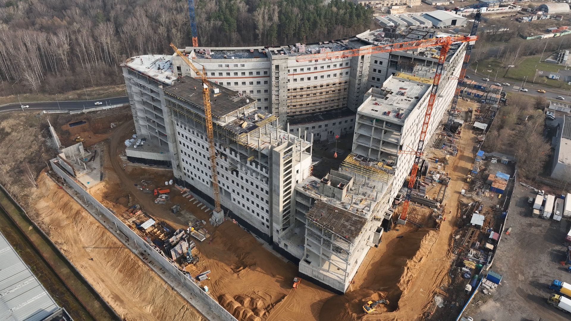 больница, красногорск, дети,видео с коптера,