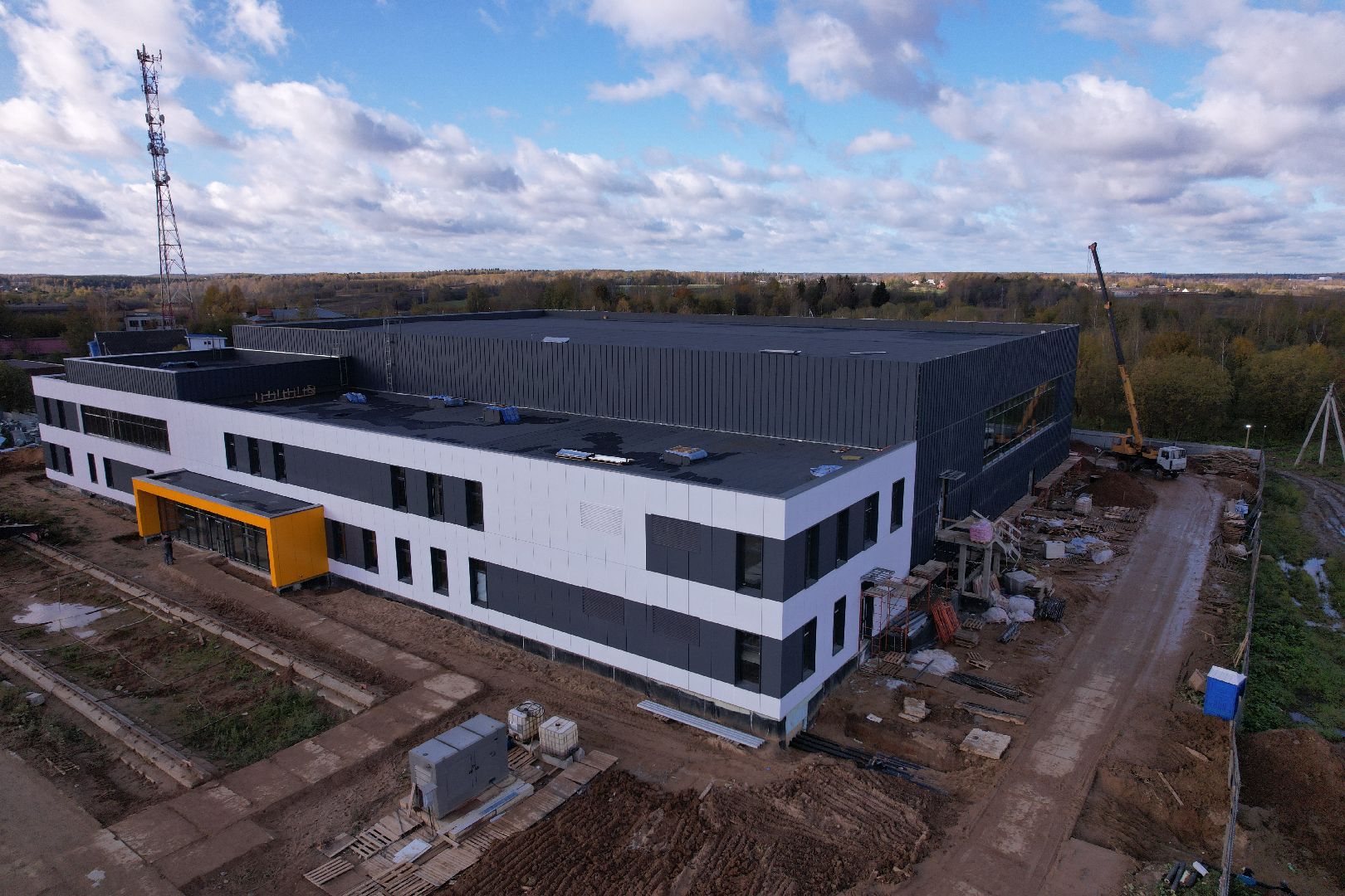 волоколамск, дворец, лед, хоккей,видео с коптера,