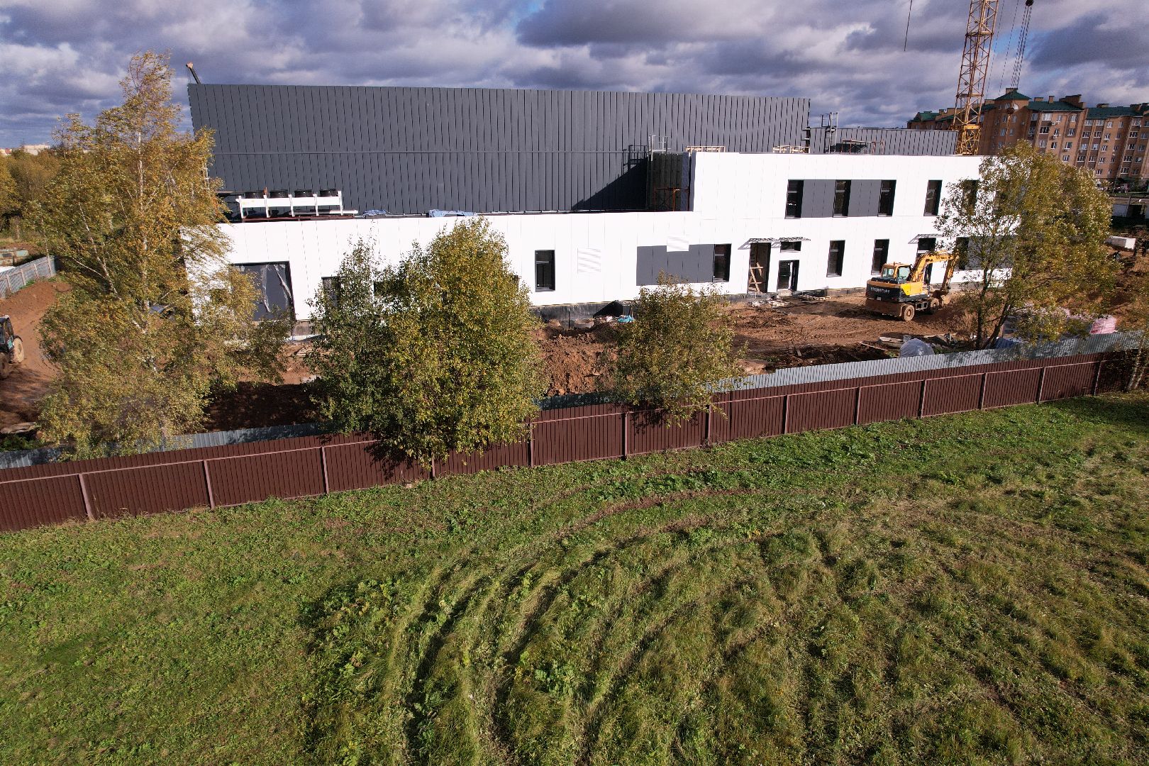 волоколамск, дворец, лед, хоккей,видео с коптера,