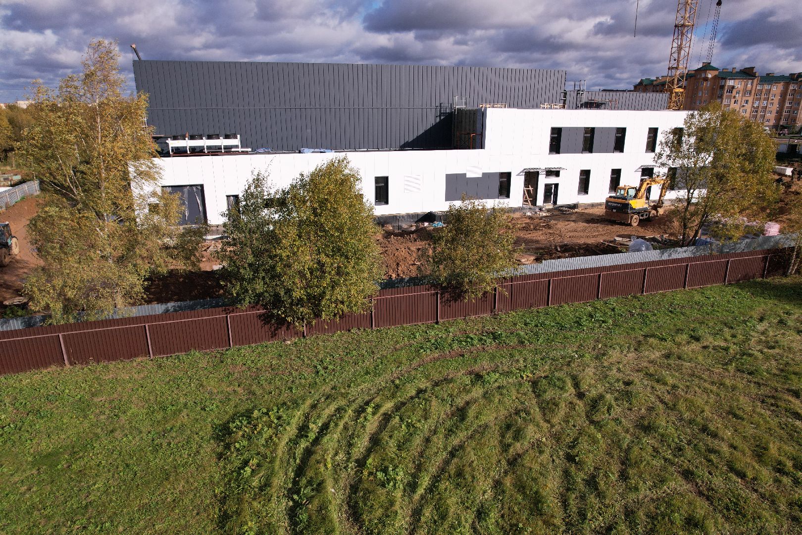 волоколамск, дворец, лед, хоккей,видео с коптера,