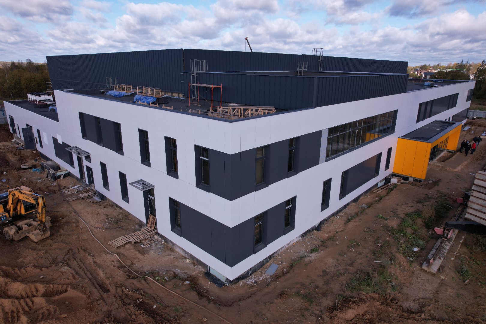 волоколамск, дворец, лед, хоккей,видео с коптера,