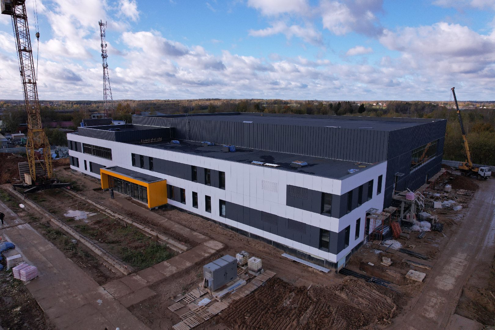 волоколамск, дворец, лед, хоккей,видео с коптера,