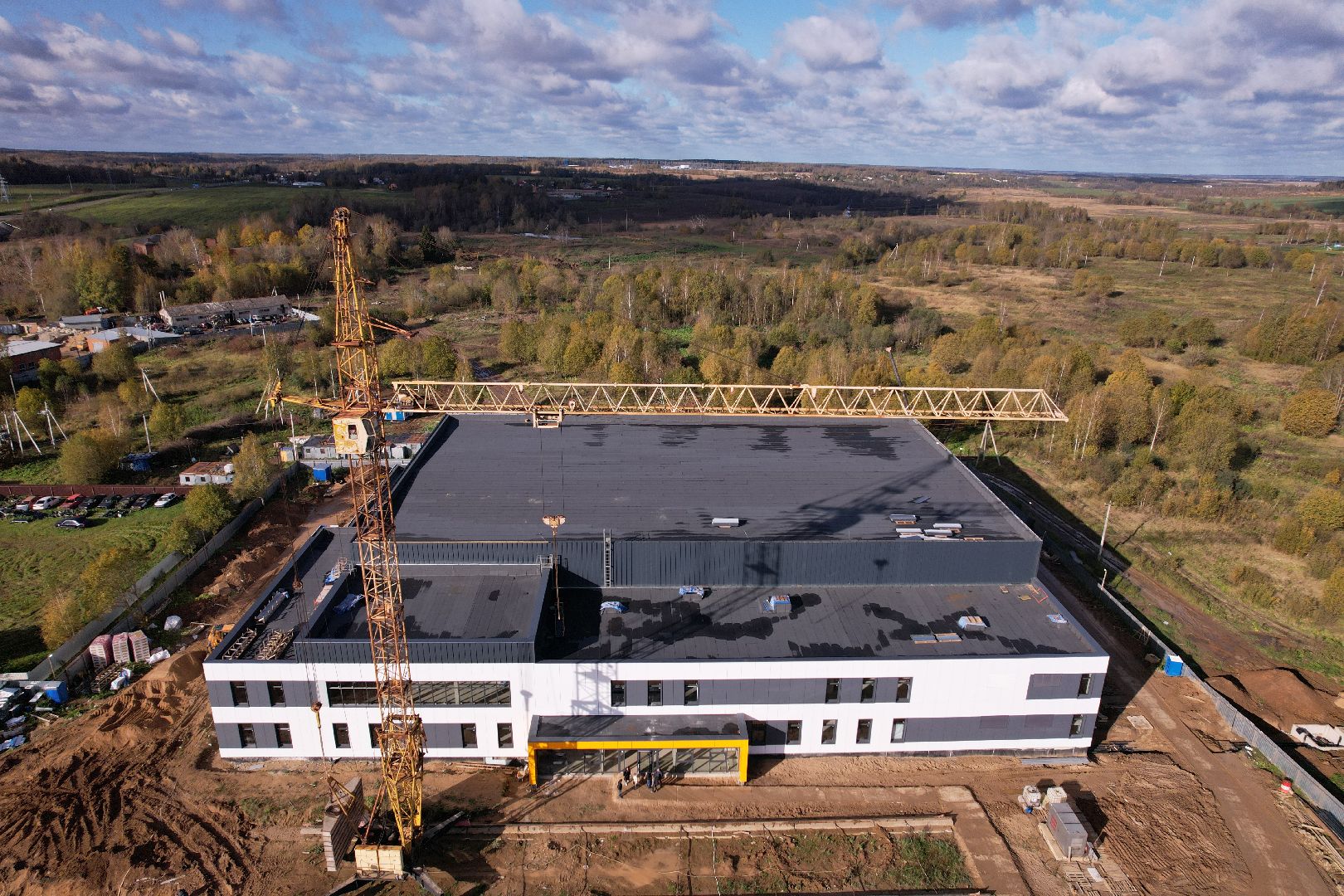 волоколамск, дворец, лед, хоккей,видео с коптера,