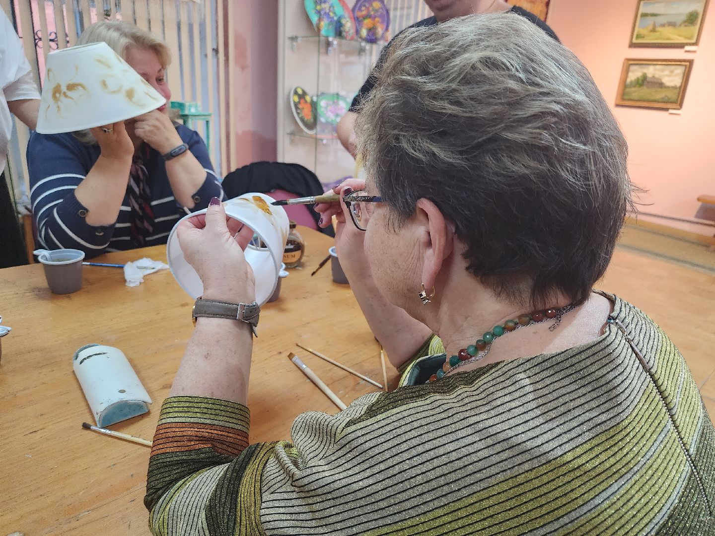 павловский посад, городского округ павловский посад, люди, кофе, художник, мастер-класс, роспись,