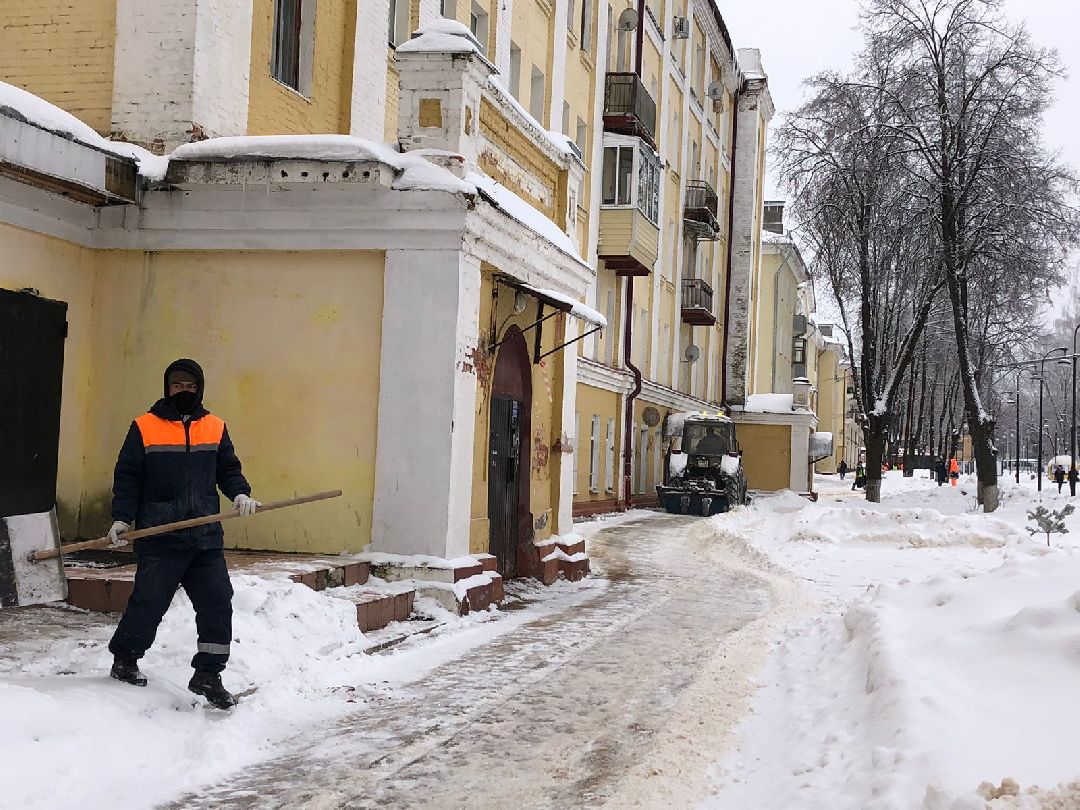 Наро-Фоминск, Наро-Фоминский городской округ, Подмосковье, ЖКХ, комунальщики, снег, уборка