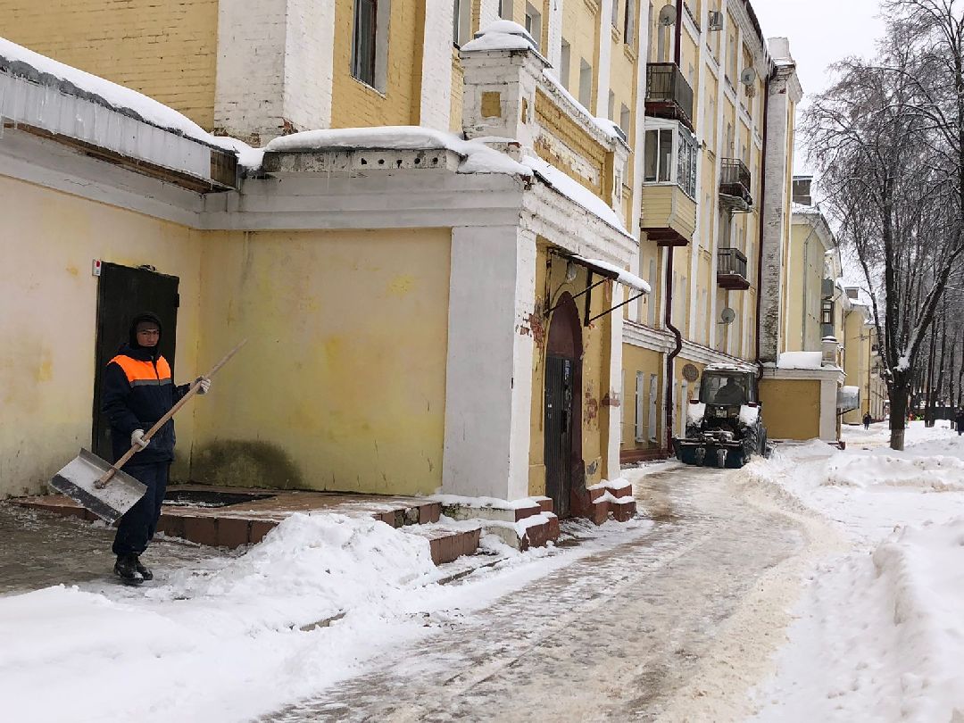 Наро-Фоминск, Наро-Фоминский городской округ, Подмосковье, ЖКХ, комунальщики, снег, уборка