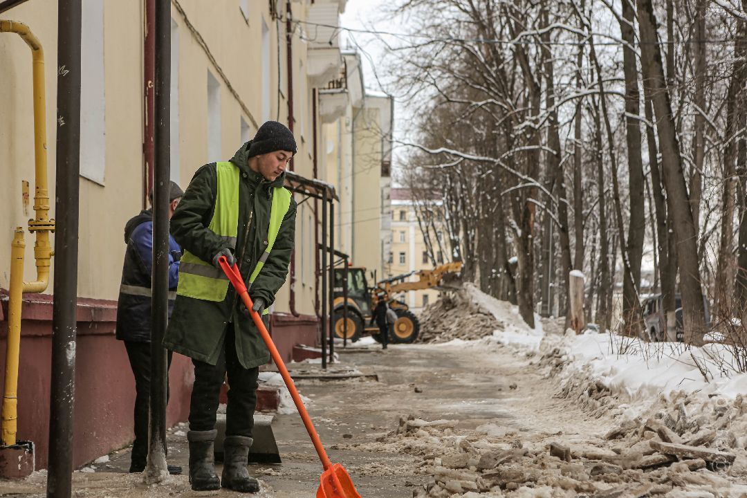 Наро-Фоминск, Наро-Фоминский городской округ, Подмосковье, ЖКХ, комунальщики, снег, уборка