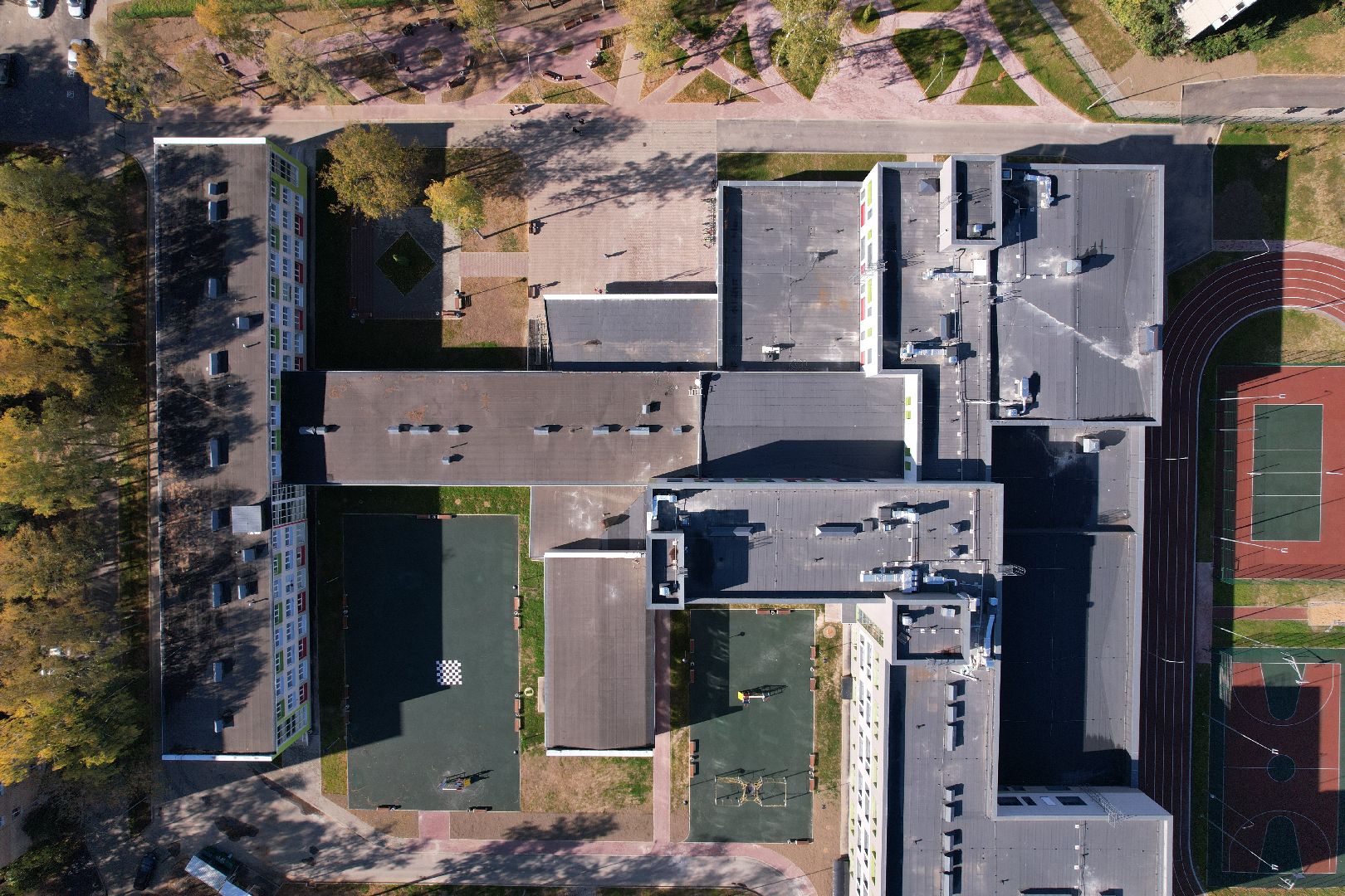 школа, пушкино, спорт,видео с коптера,