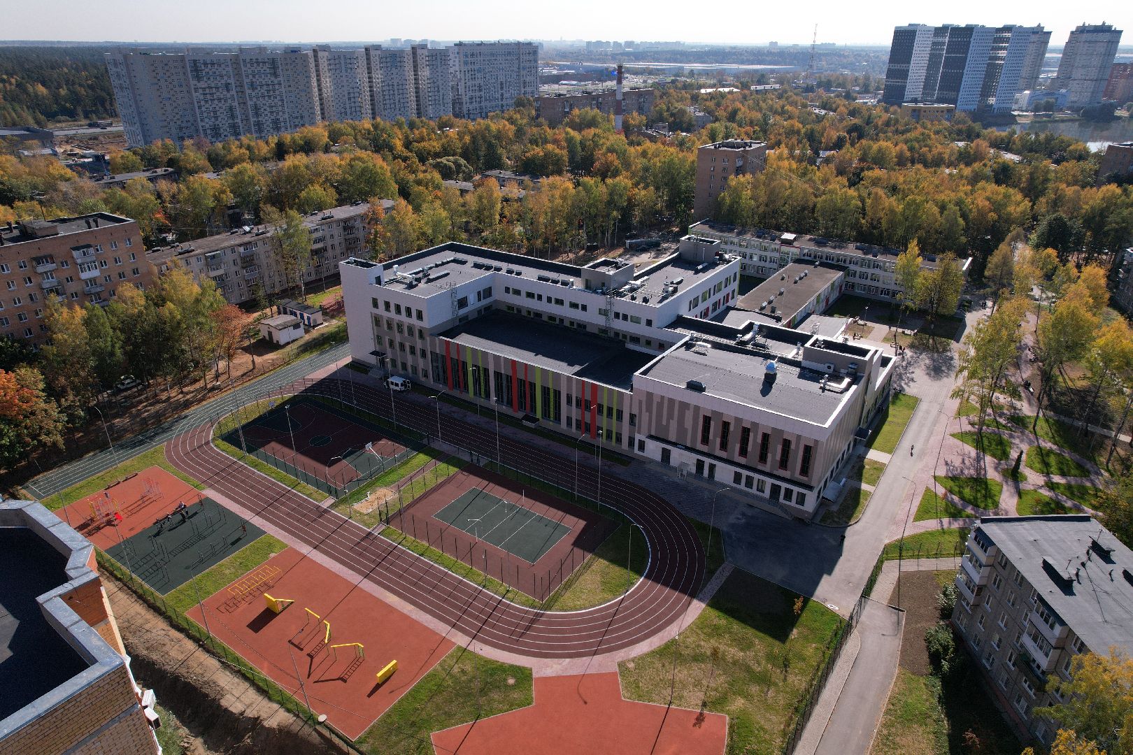 школа, пушкино, спорт,видео с коптера,