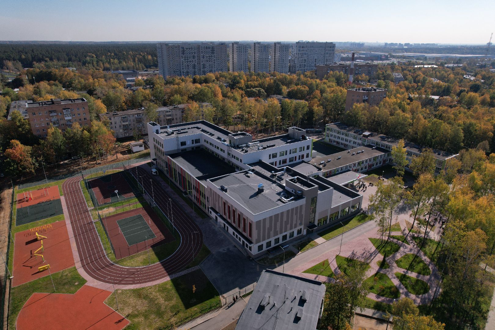 школа, пушкино, спорт,видео с коптера,