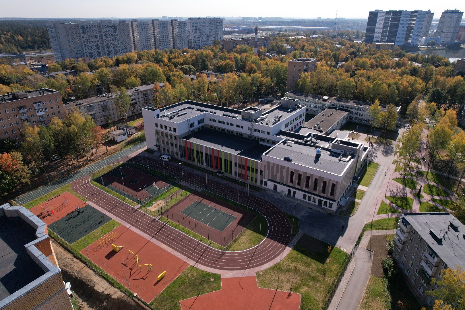 школа, пушкино, спорт,видео с коптера,