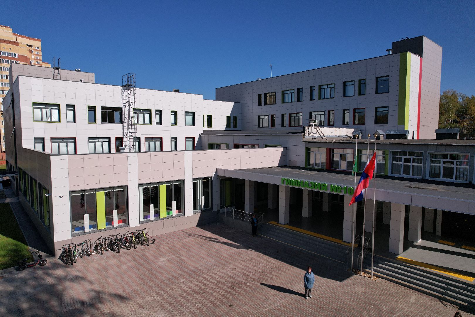 школа, пушкино, спорт,видео с коптера,