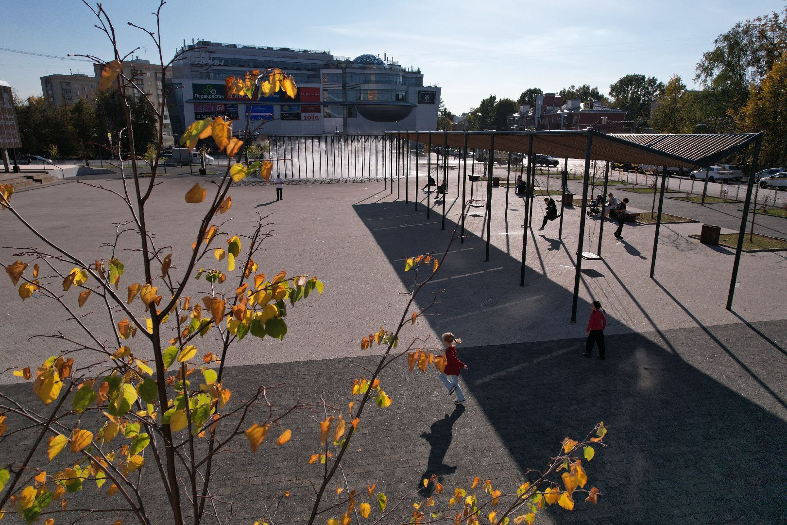 ивантеевка, пушкино, площадь,видео с коптера,