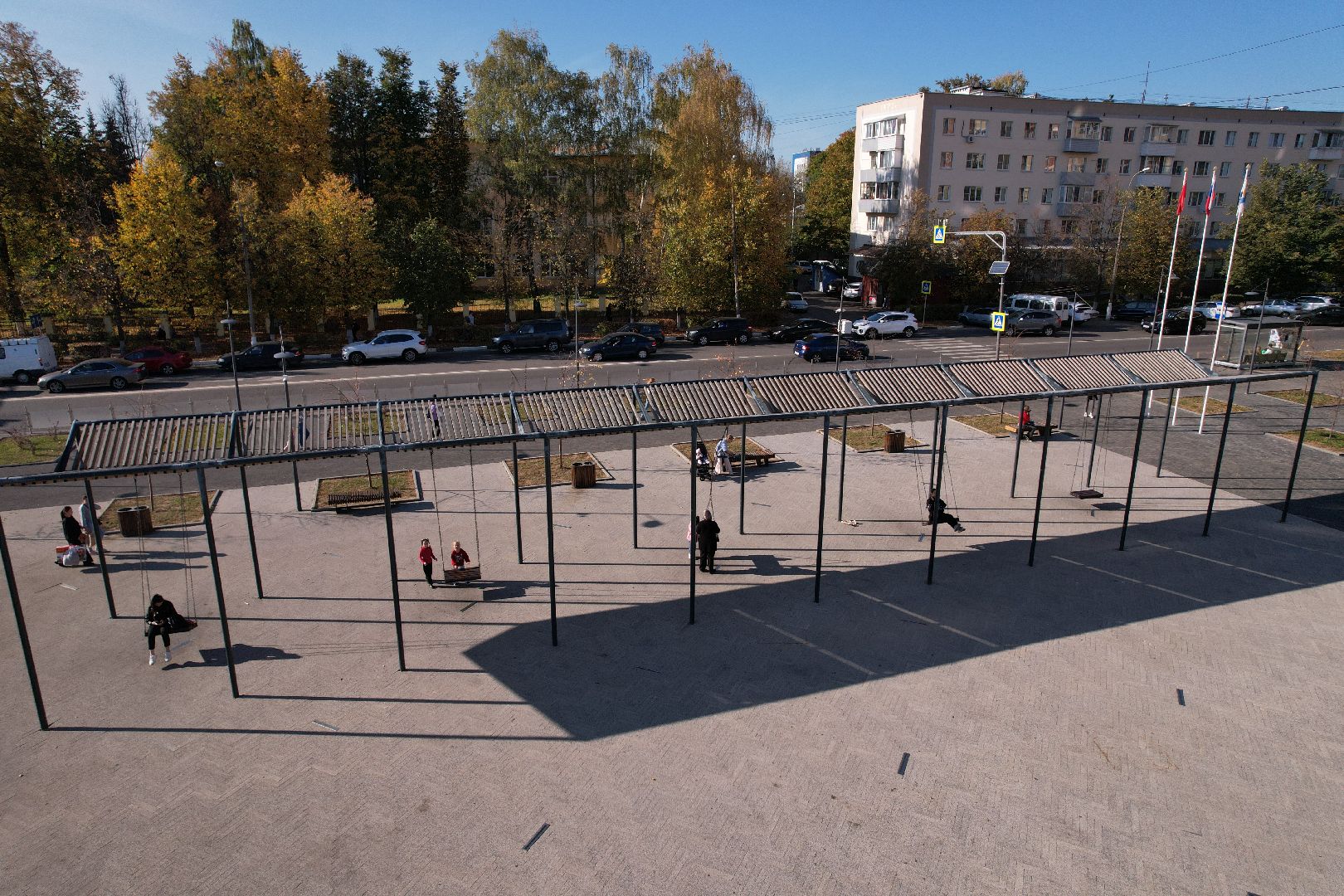 ивантеевка, пушкино, площадь,видео с коптера,