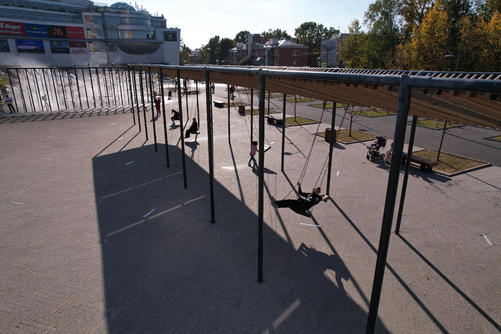 ивантеевка, пушкино, площадь,видео с коптера,