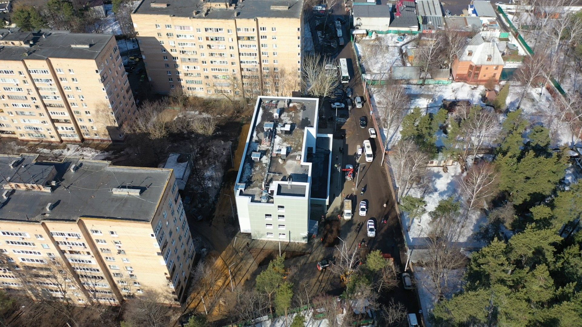 поликлиника, раменское, удельная,видео с коптера,