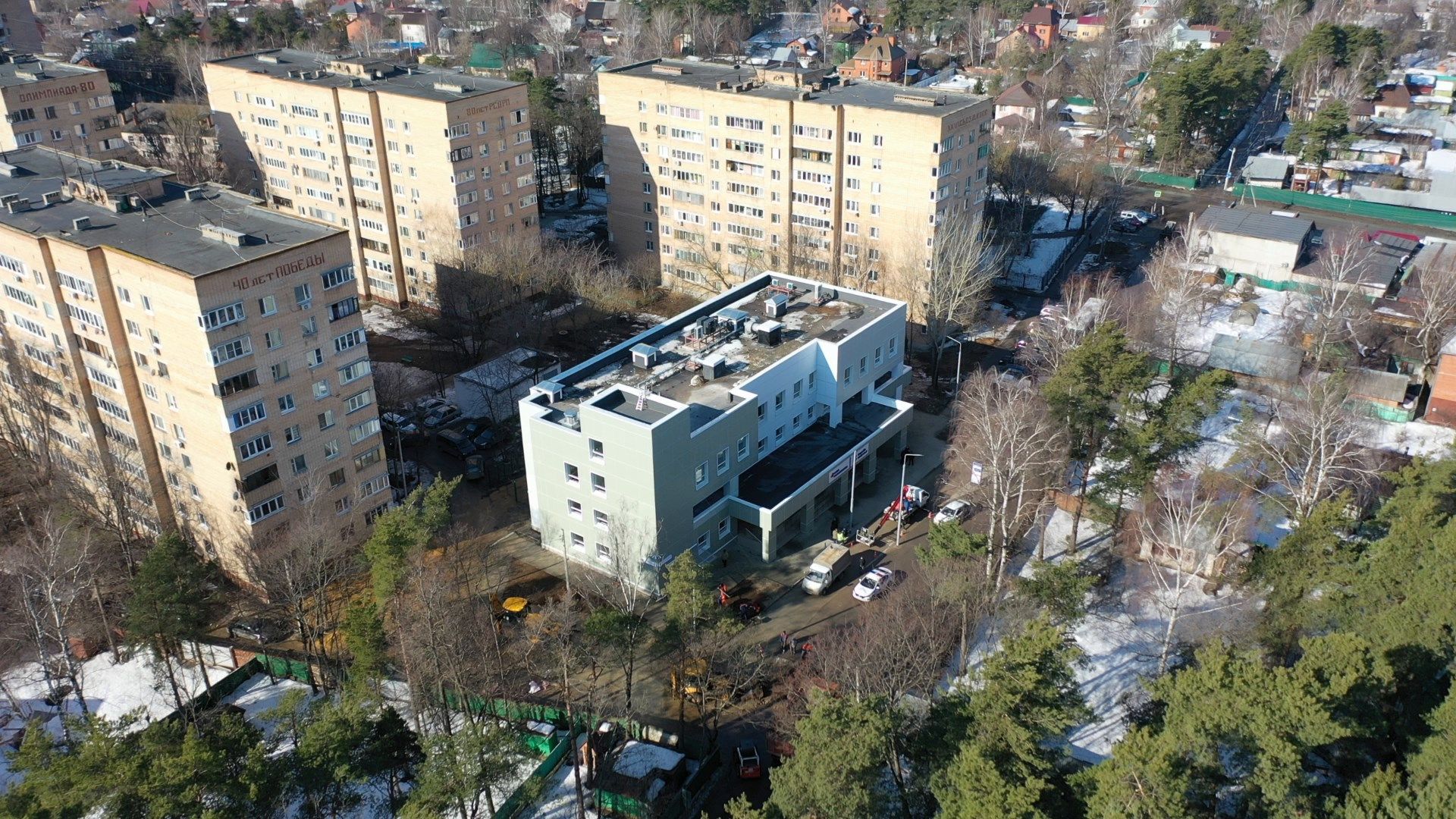 поликлиника, раменское, удельная,видео с коптера,