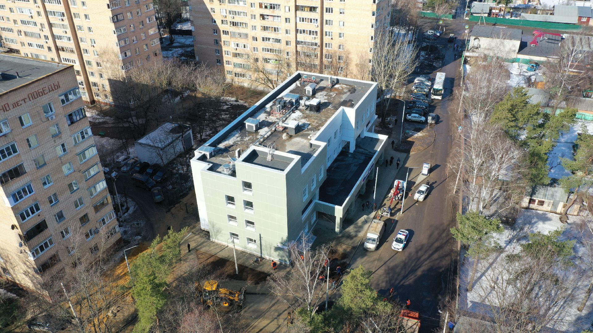 поликлиника, раменское, удельная,видео с коптера,