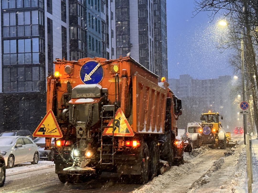 Одинцово, Уборка дорог, Снегопад, ДРСУ, Вывоз снега, Уборка снега, дороги, ЖКХ