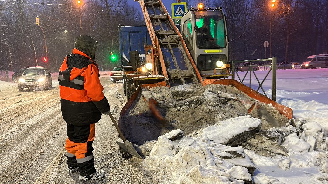 Одинцово, Уборка дорог, Снегопад, ДРСУ, Вывоз снега, Уборка снега, дороги, ЖКХ