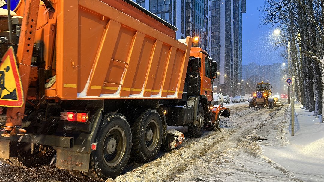 Одинцово, Уборка дорог, Снегопад, ДРСУ, Вывоз снега, Уборка снега, дороги, ЖКХ