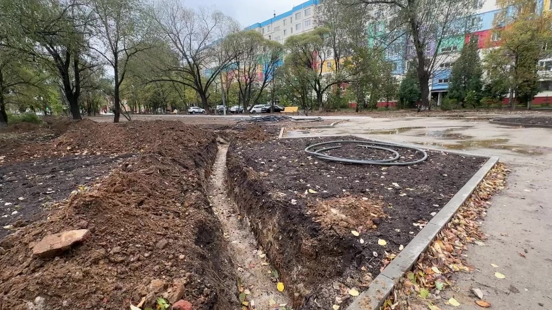 Реутов, благоустройство, сквер, лавочки, стиль, перголы, детская площадка, цветник, мцд-4,