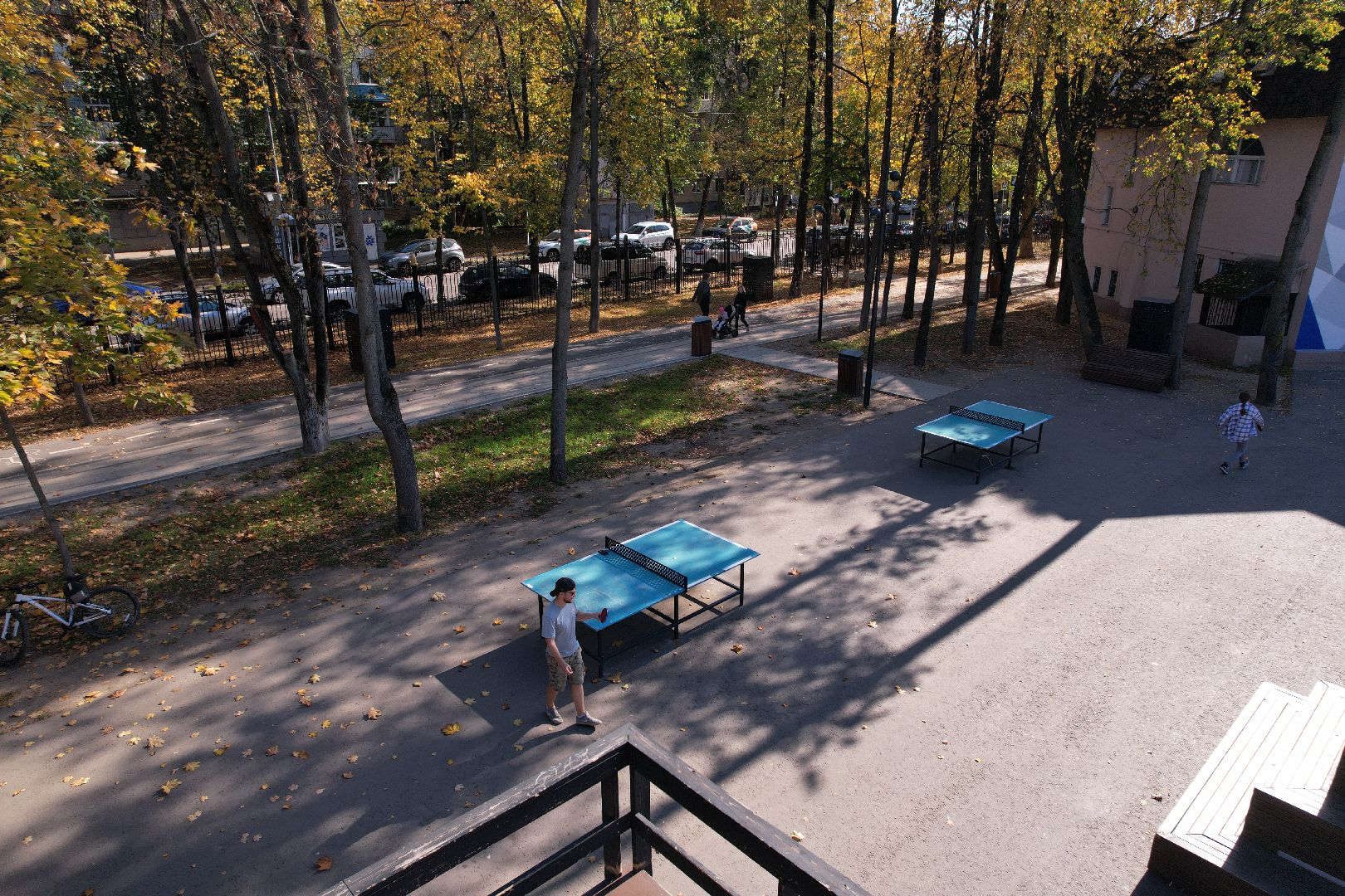 пушкино, парк, центральный,видео с коптера,