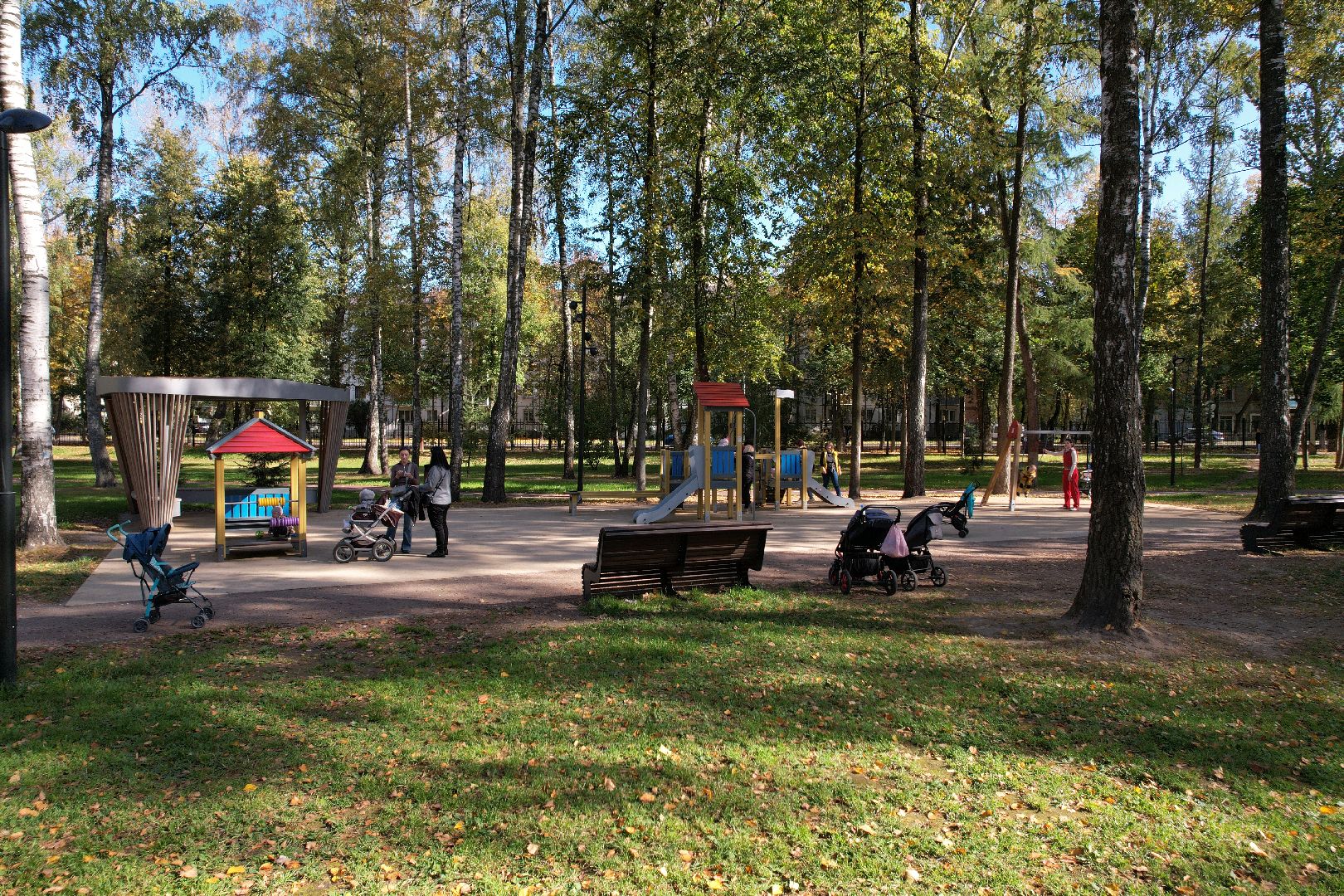 пушкино, парк, центральный,видео с коптера,