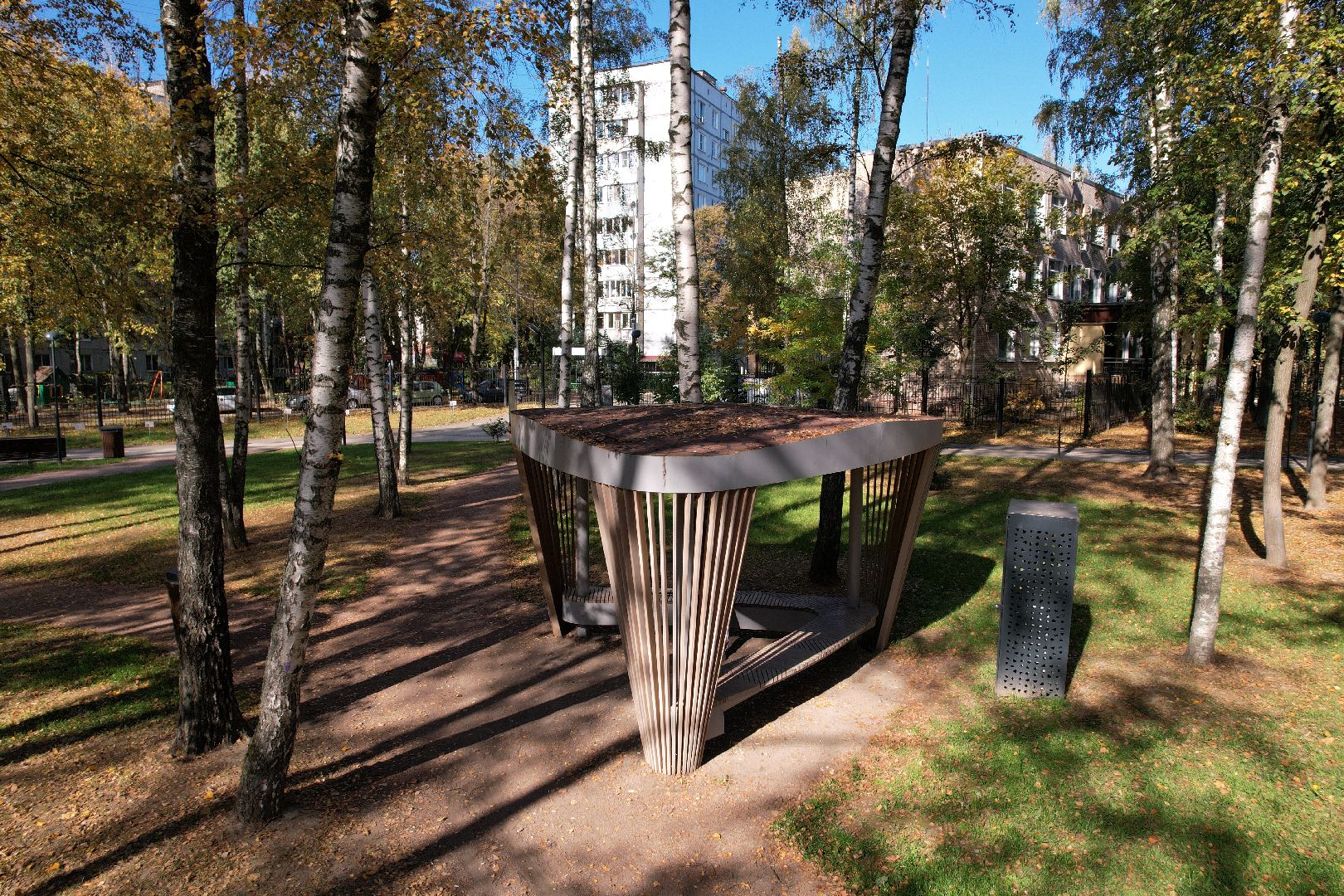 пушкино, парк, центральный,видео с коптера,