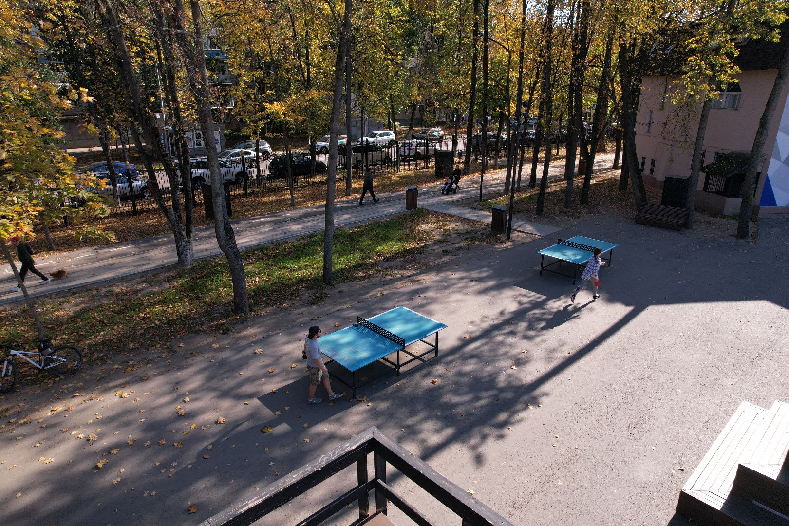 пушкино, парк, центральный,видео с коптера,