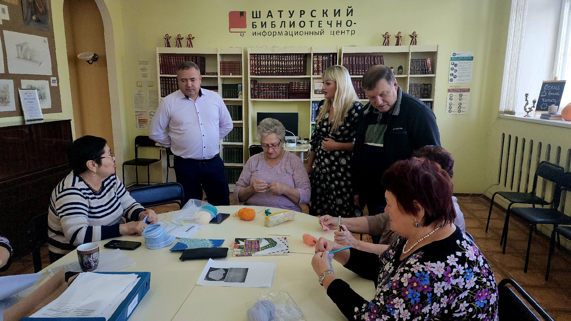 шатура, активное долголетие, вязание, библиотека,городской округ люди,