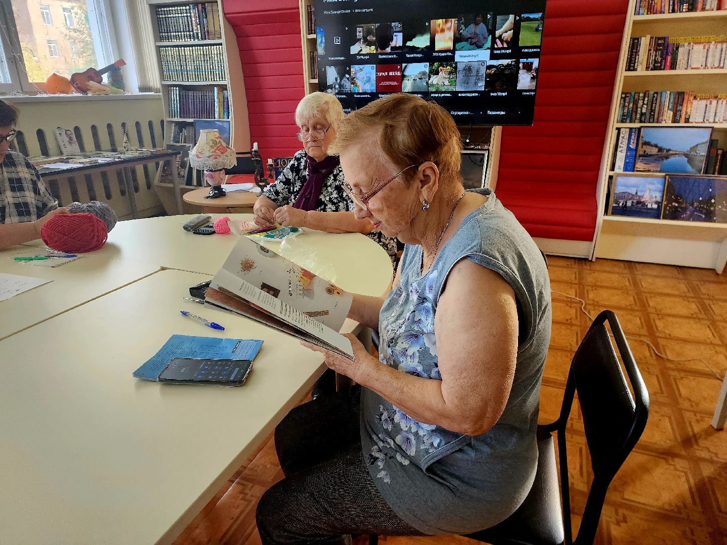 шатура, активное долголетие, вязание, библиотека,городской округ люди,