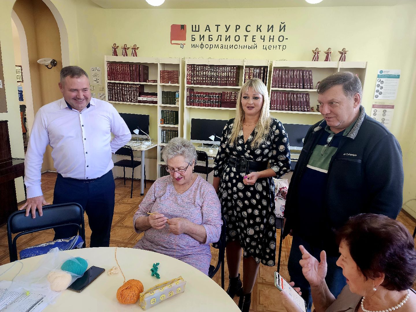 шатура, активное долголетие, вязание, библиотека,городской округ люди,