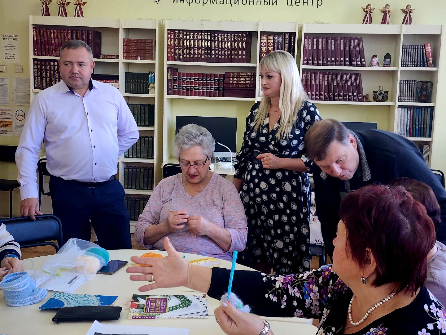 шатура, активное долголетие, вязание, библиотека,городской округ люди,