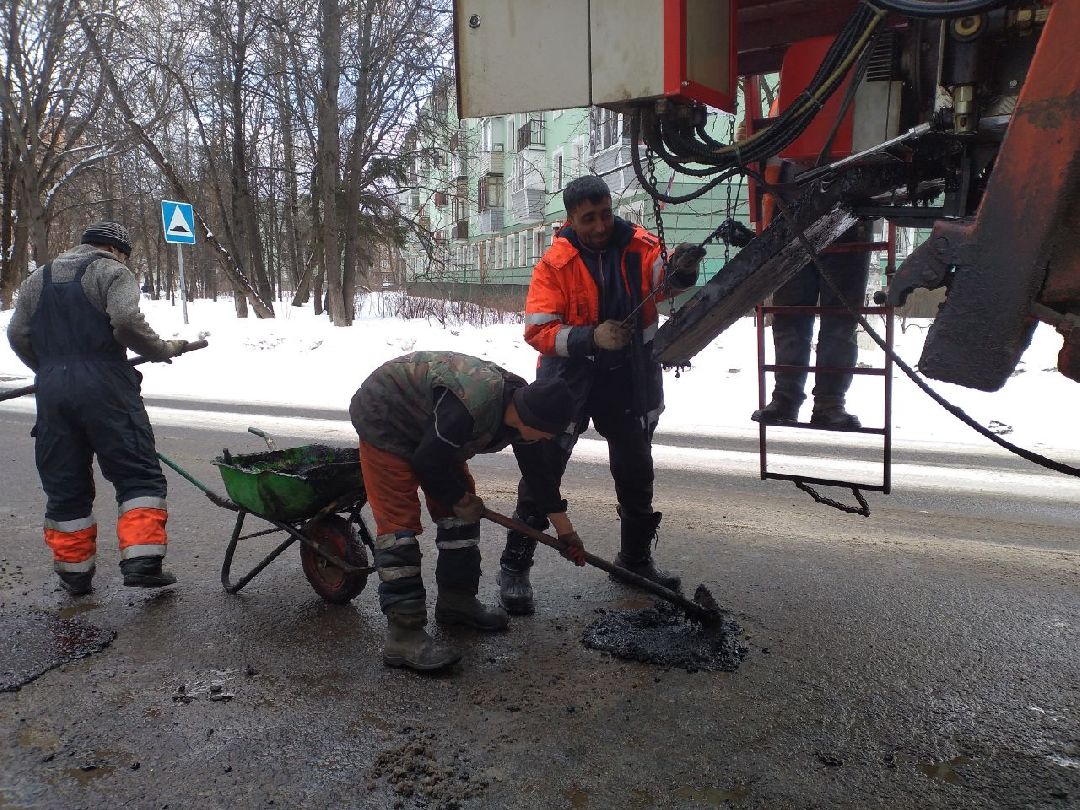 дороги, ремонт дорог, Лосино-Петровский, ямочный ремонт, асфальтовое покрытие