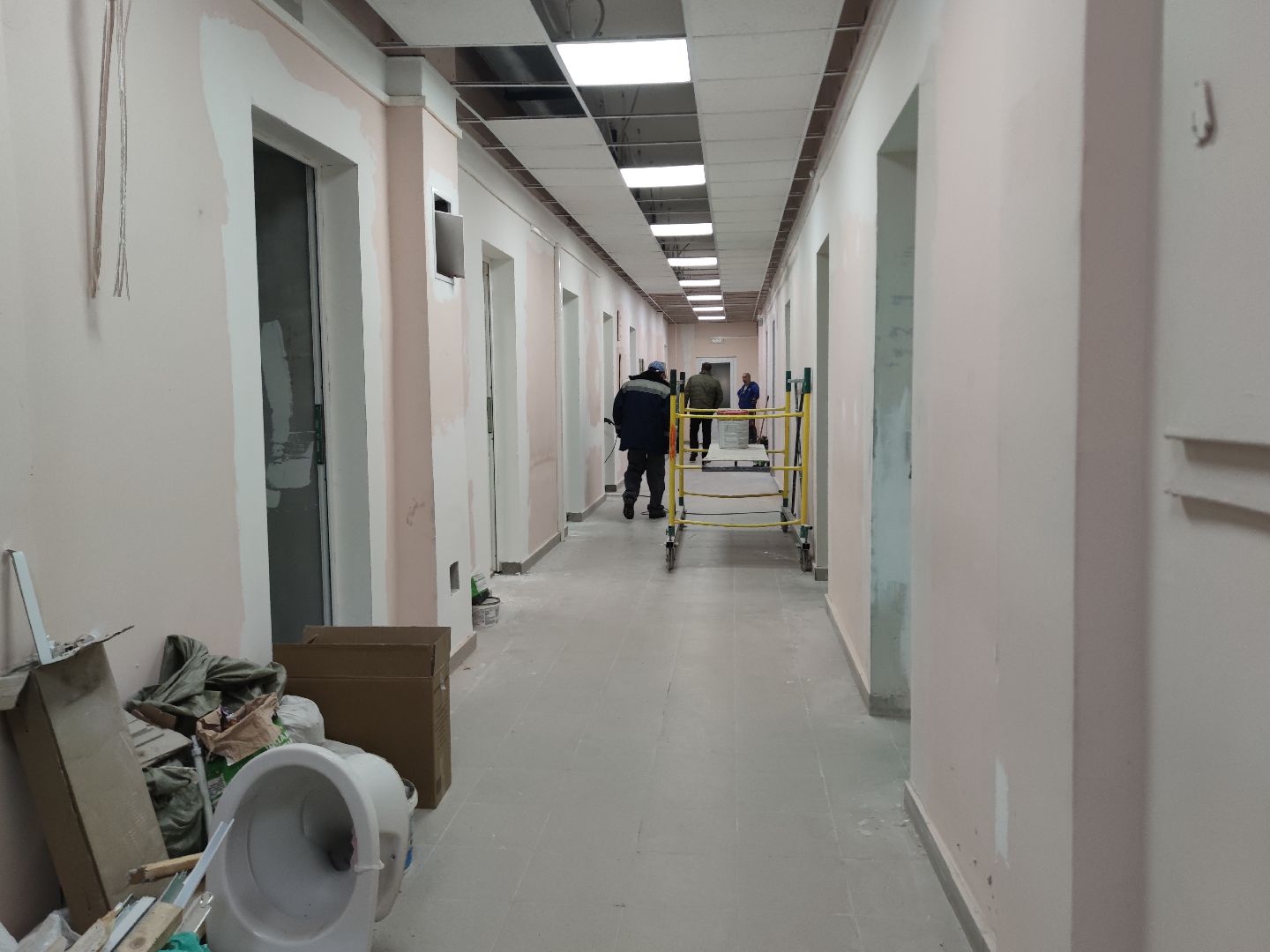 Ремонт, Больница, фбуз мсч №9 фмба россии, Дубна,