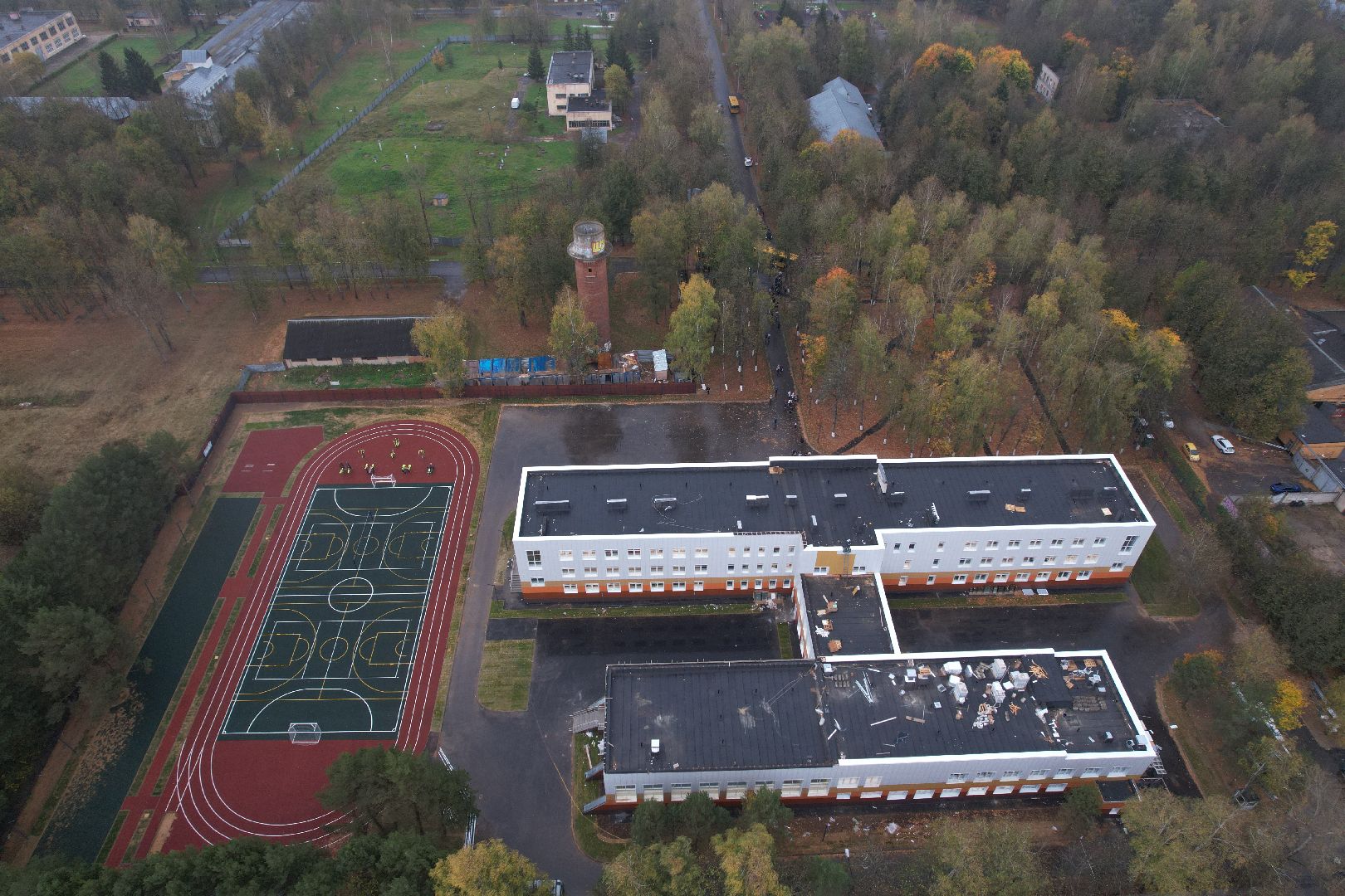 школа, кубинка,видео с коптера,