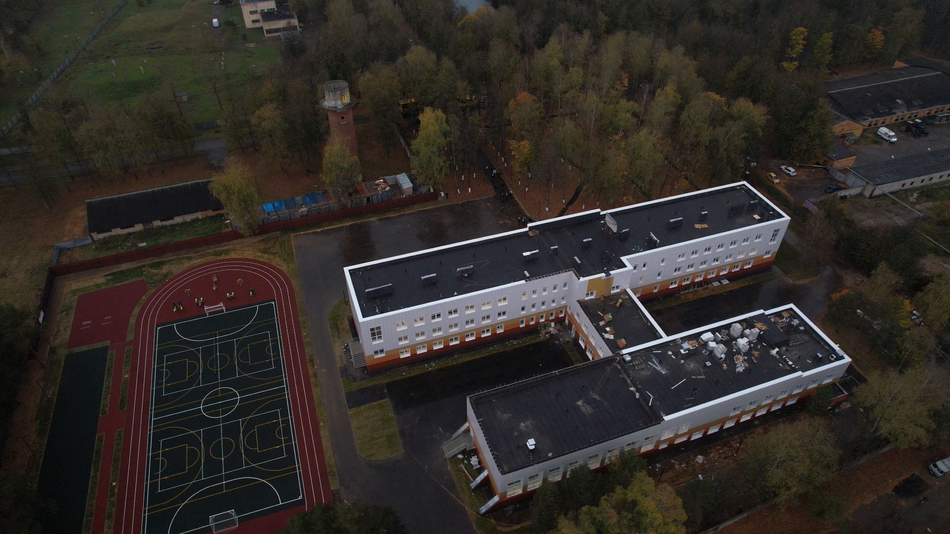 школа, кубинка,видео с коптера,