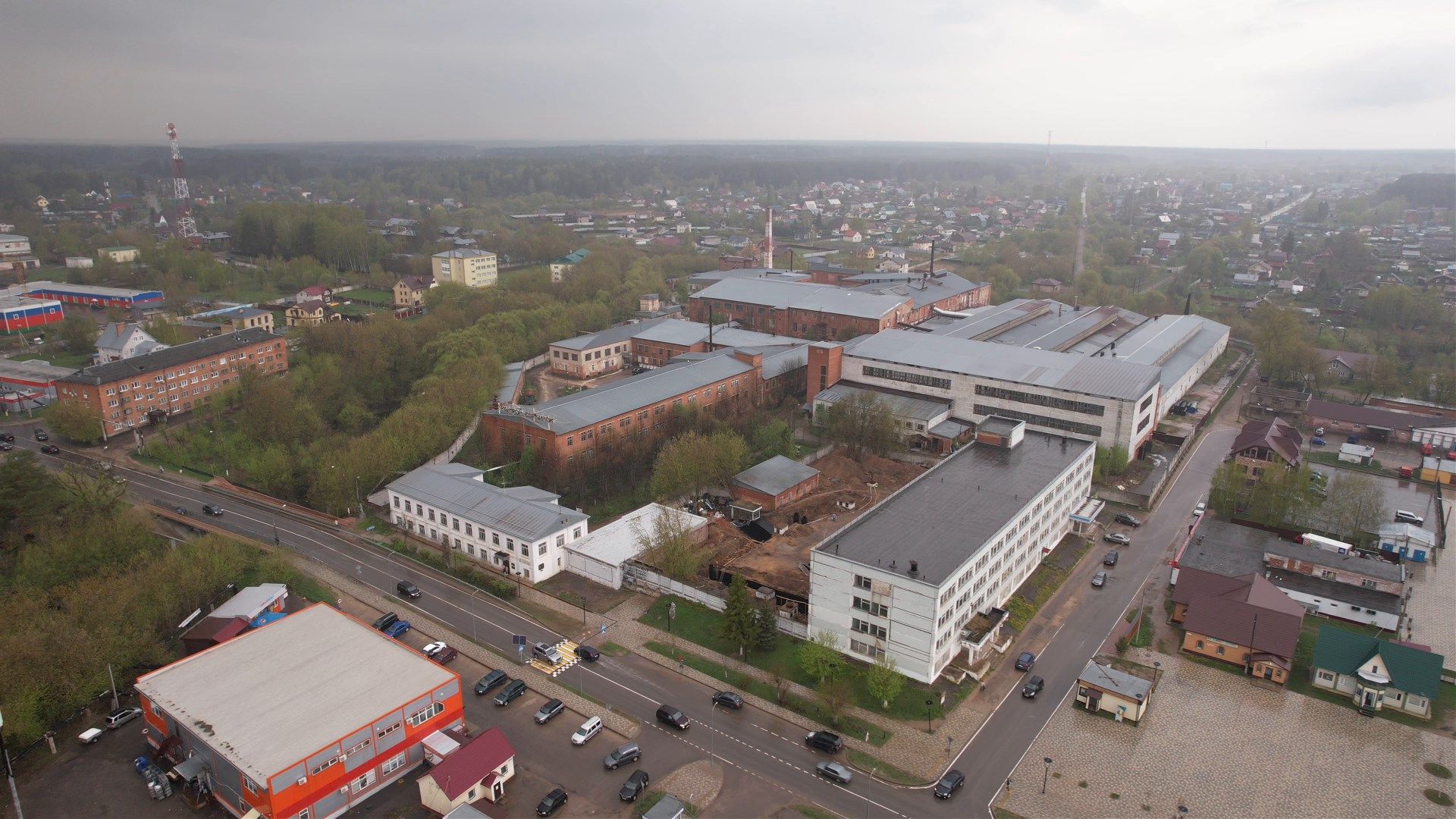 культура, промышленность, Вербилки,видео с коптера,