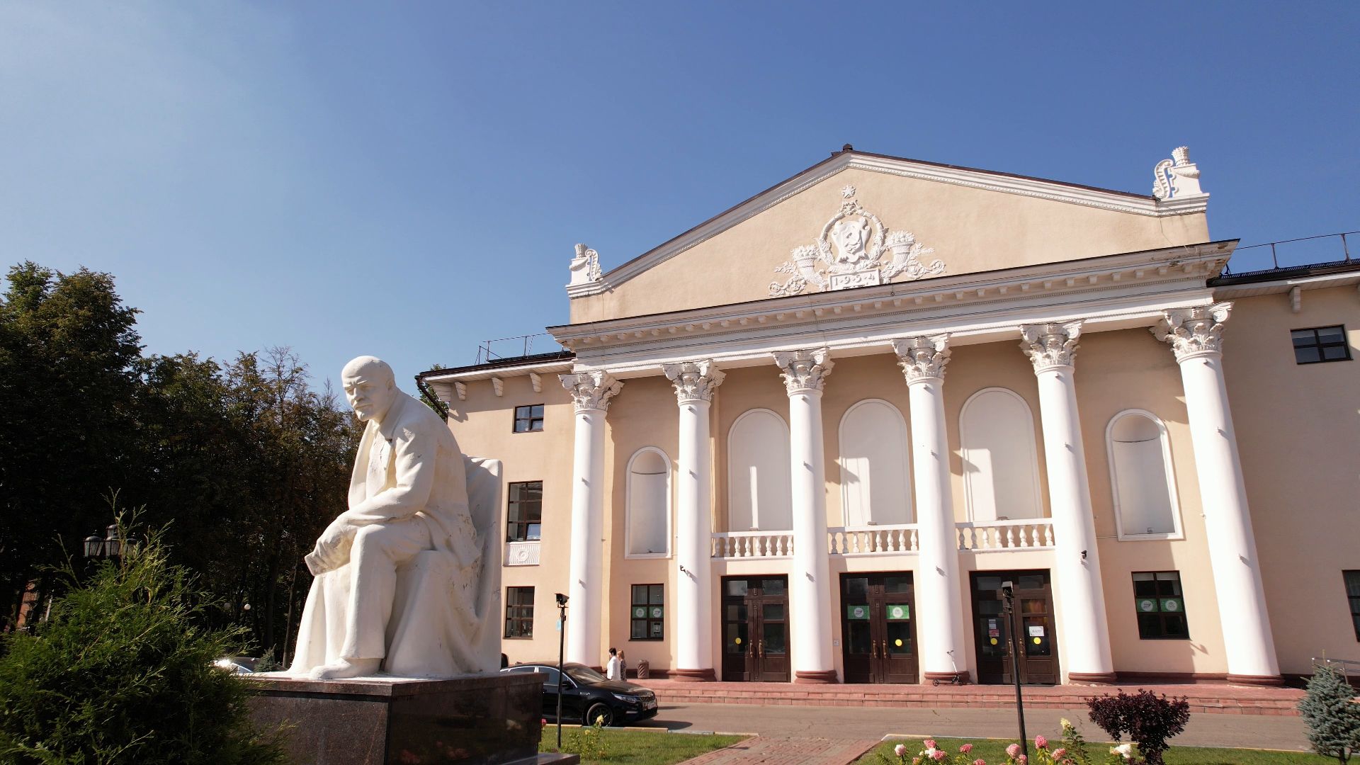 видное, архитектура, культура,видео с коптера,