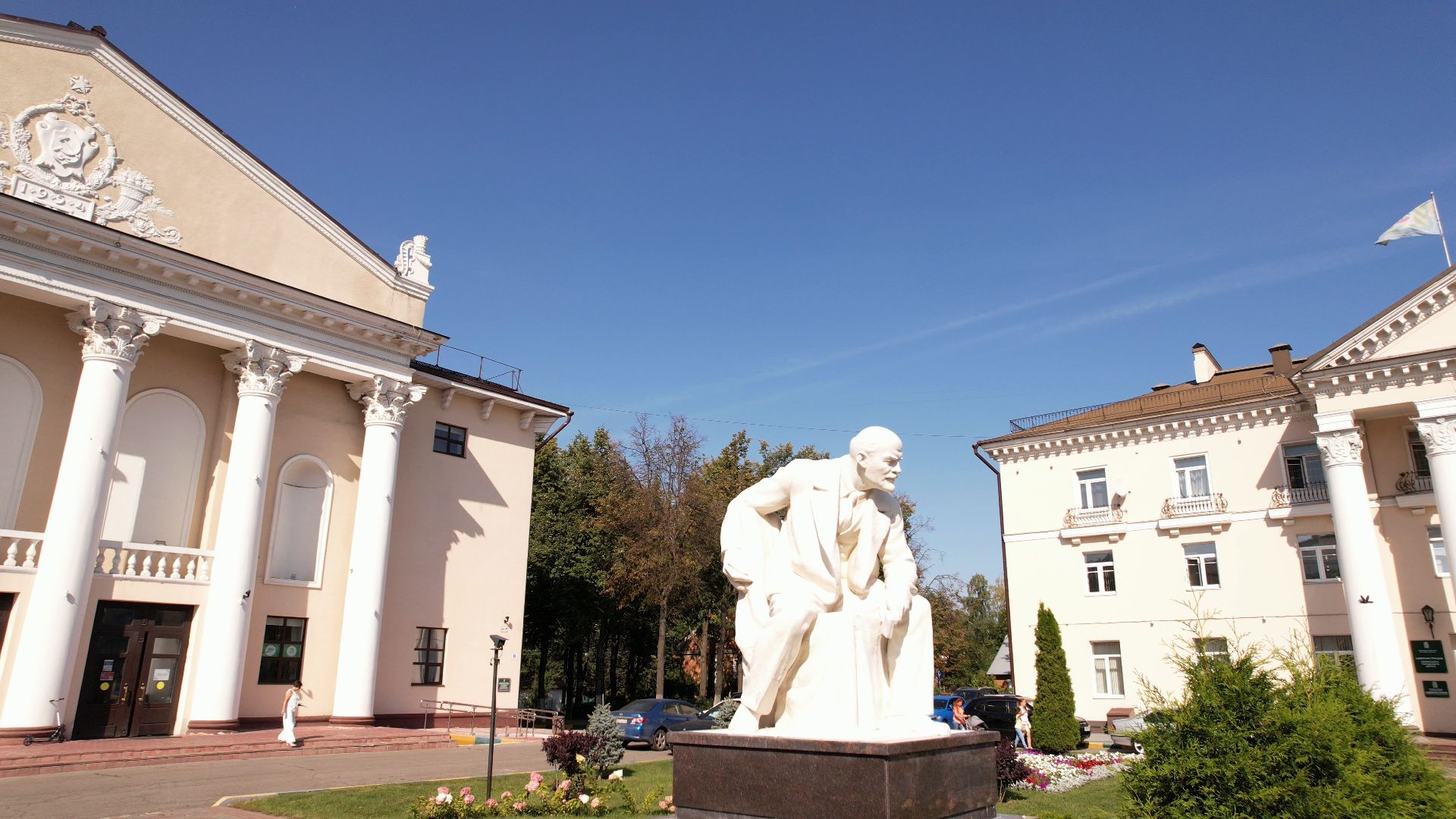 видное, архитектура, культура,видео с коптера,