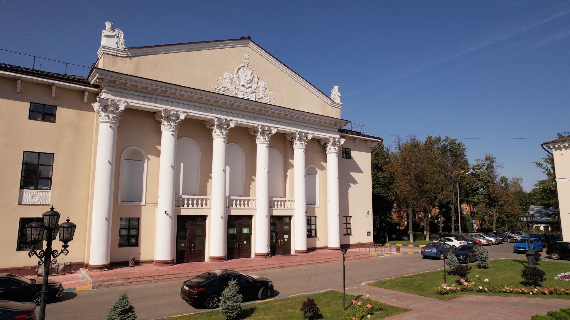 видное, архитектура, культура,видео с коптера,