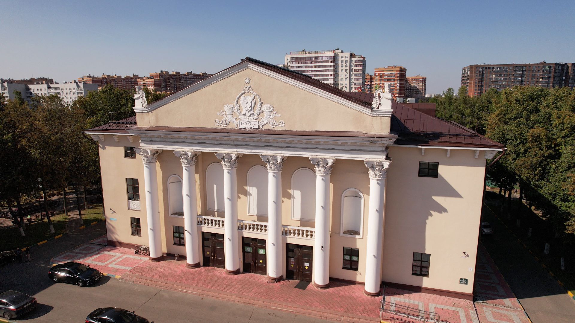 видное, архитектура, культура,видео с коптера,