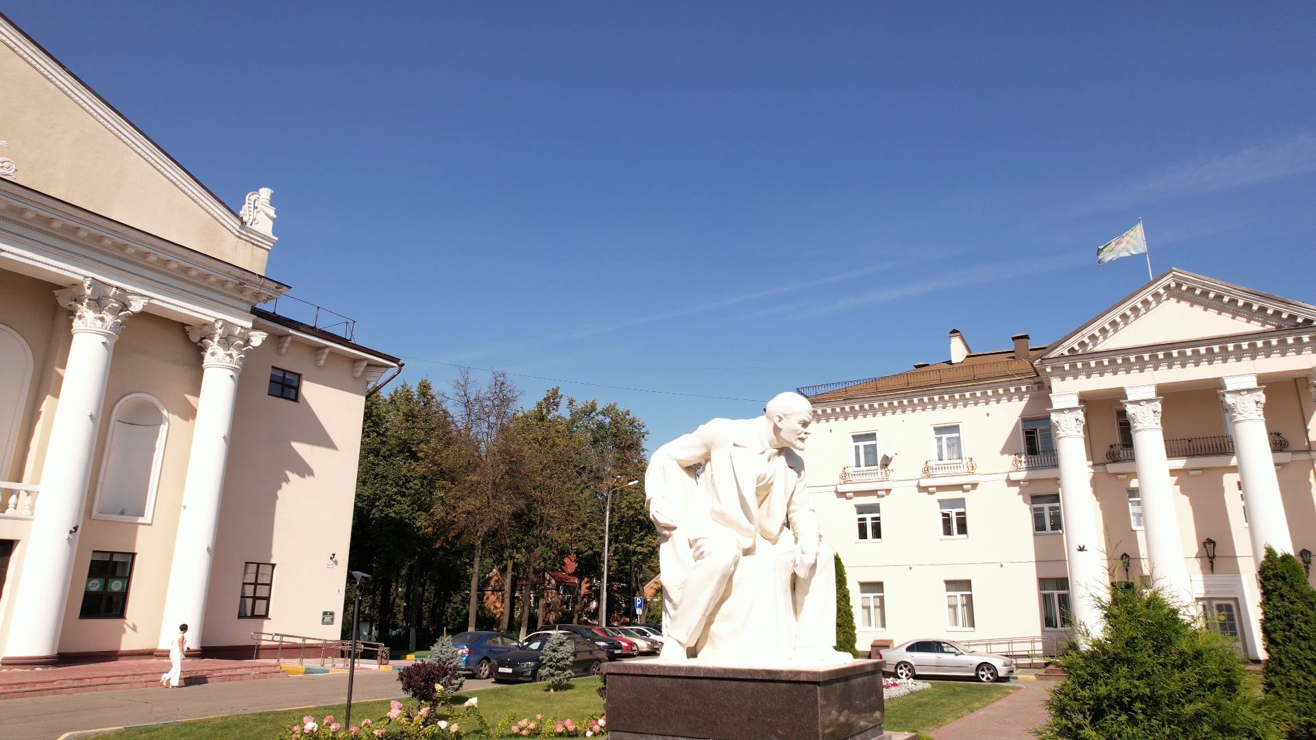 видное, архитектура, культура,видео с коптера,