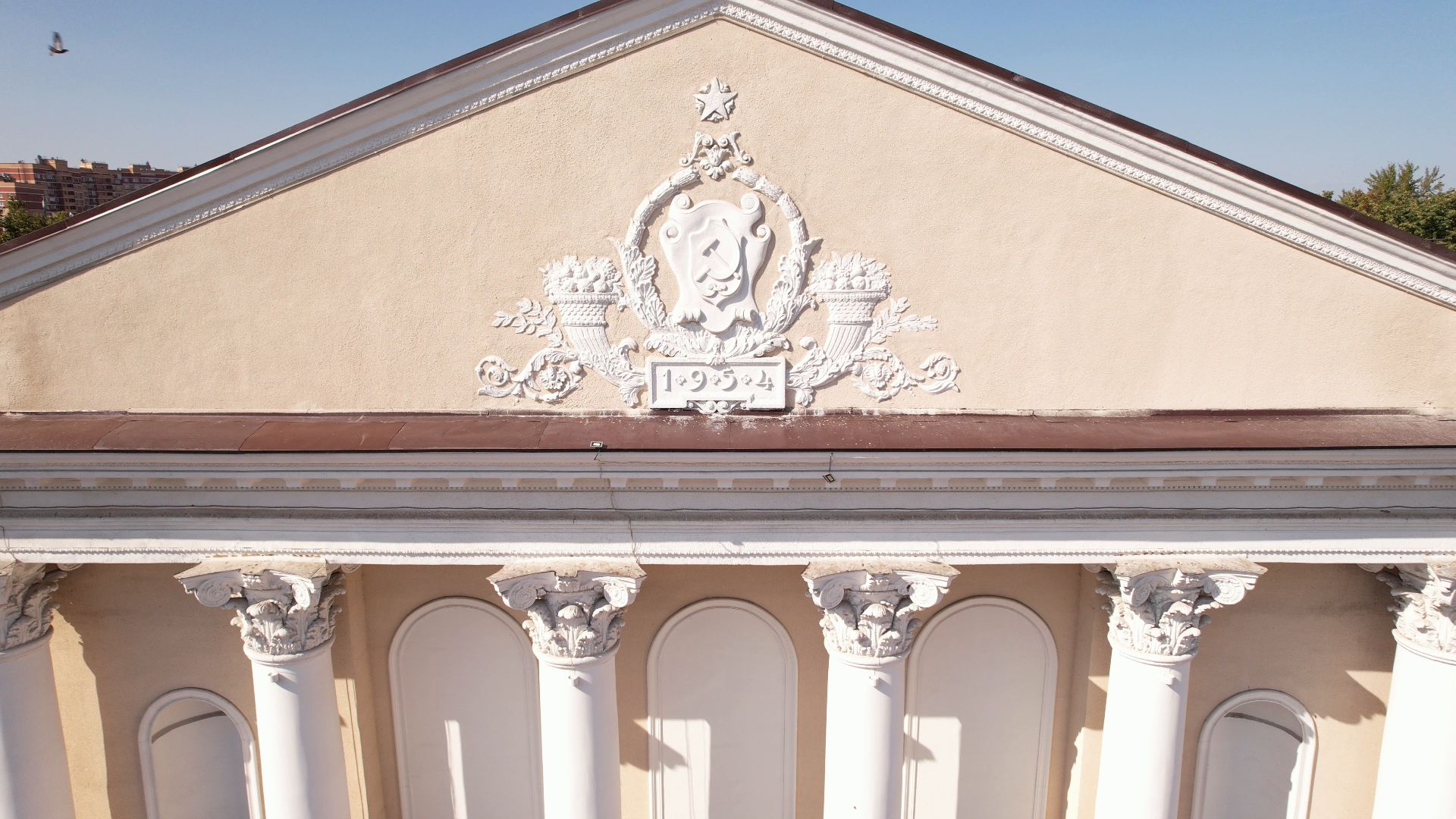 видное, архитектура, культура,видео с коптера,