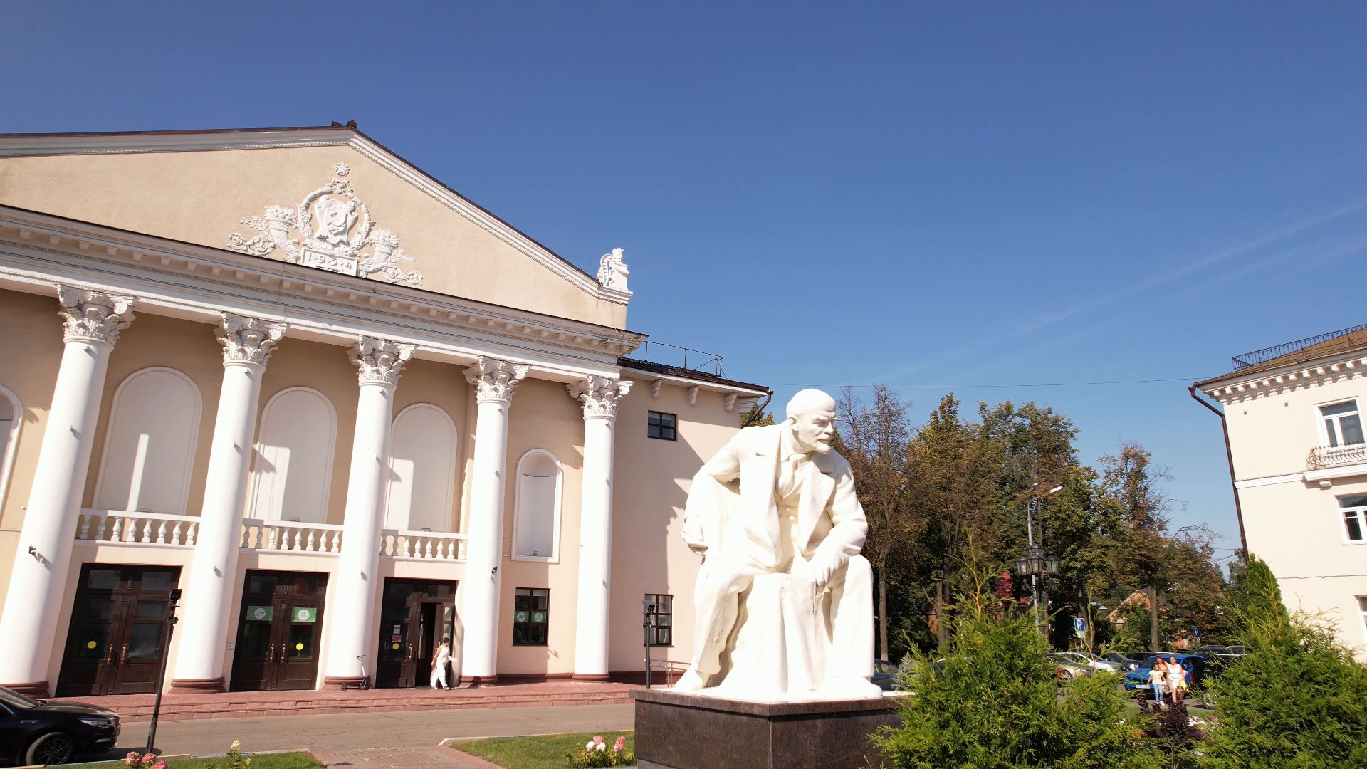 видное, архитектура, культура,видео с коптера,